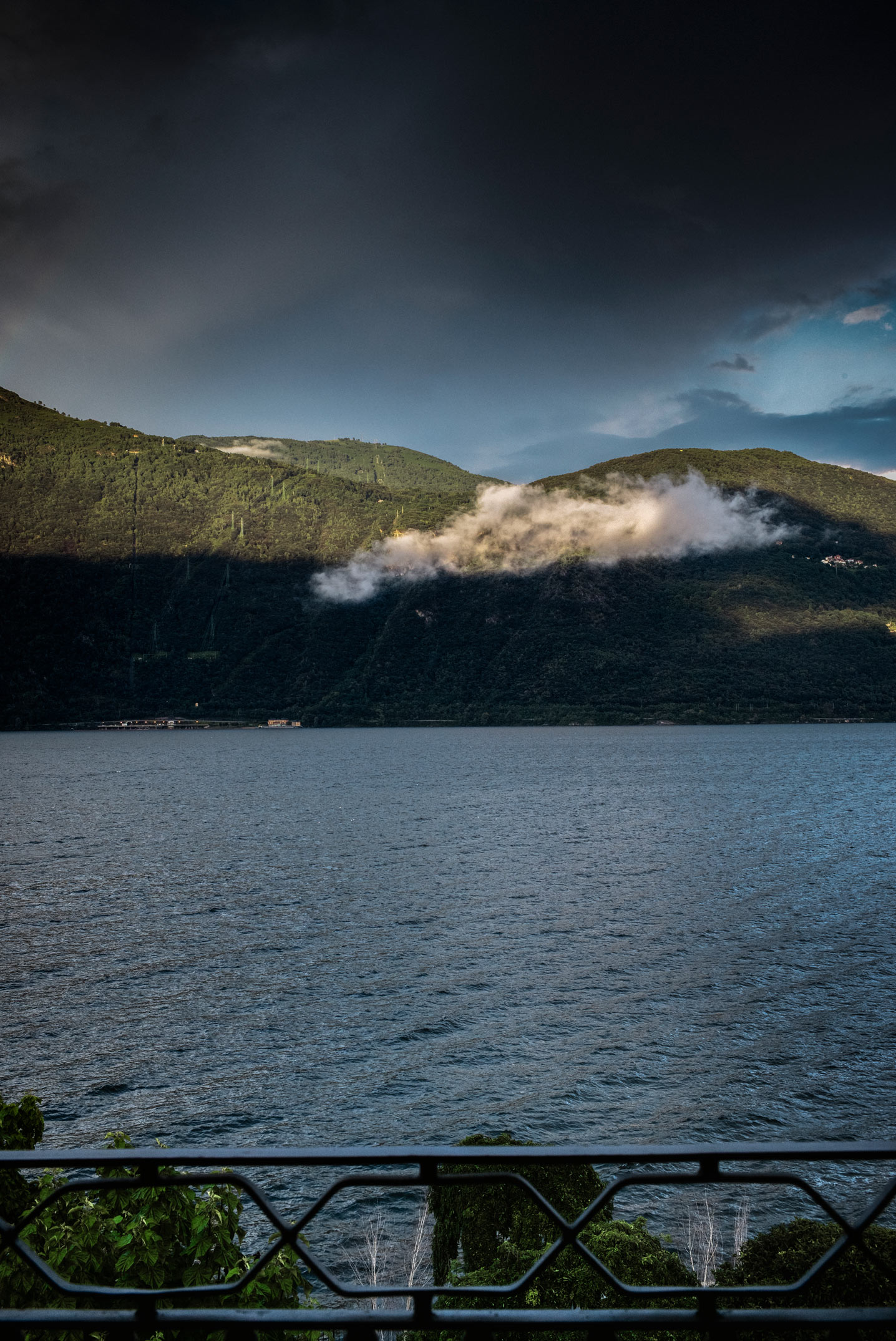 Isolated cloud on Lake Maggiore. 2014